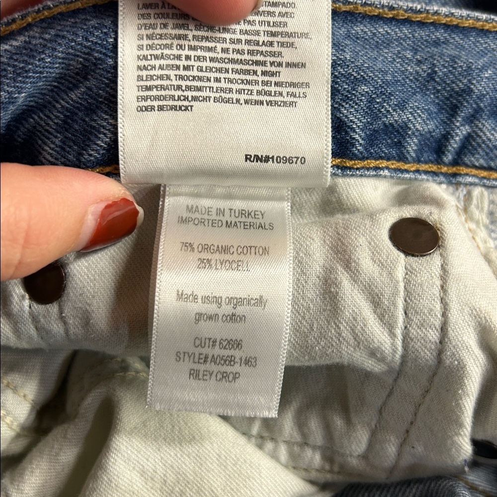 AGOLDE RILEY HIGH RISE STRAIGHT CROP
IN FREQUENCY SIZE 31‎ - Picture 6 of 6